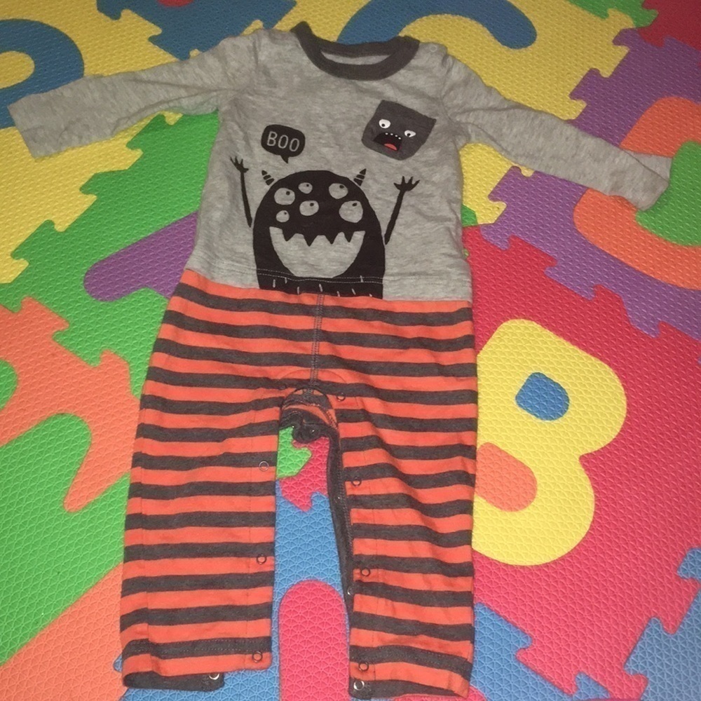 Monster baby one piece infant pajama onesie long